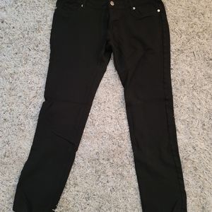 Shinestar black Stretch pants. XL Juniors